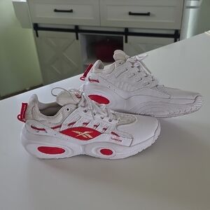 Reebok White and Red Women's Sneakers